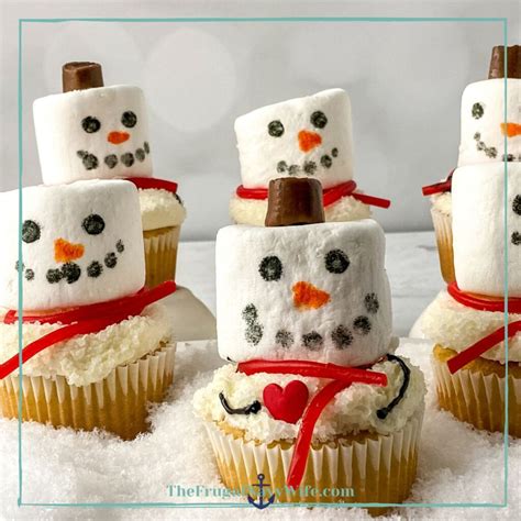 Melting Snowman Cupcakes - The Frugal Navy Wife