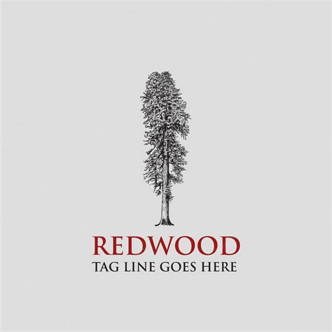 Premium Vector | Red wood logo