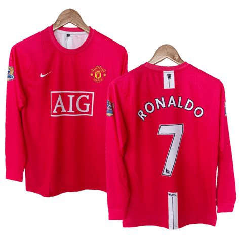 Manchester united Cristiano Ronaldo 2007- 08 Retro Full sleeve Jersey ...