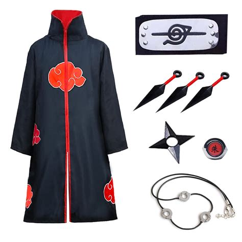 Buy Akatsuki Cloak Itachi Kids Anime Cosplay Costumes Cloak Akatsuki ...