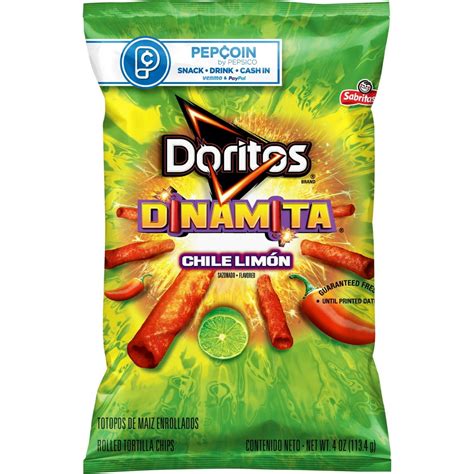 Doritos Dinamita Chile Limon Flavored Tortilla Chips, 4 oz Bag ...