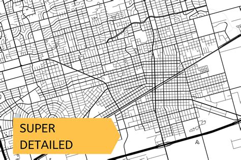 Midland TX map print Texas USA city map Instant Download | Etsy