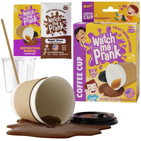 WatchMePrank DIY Coffee Cup Spill Prank Kit – South Beach Bubbles