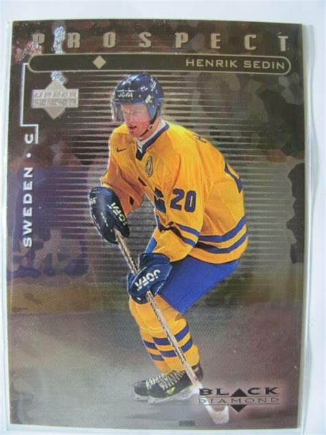 HENRIK SEDIN UPPER DECK BLACK DIAMOND PROSPECT ROOKIE CARD VANCOUVER ...