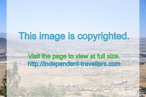 Mekelle city view from the hill - Road to Hamed Ela camp from Mekelle ...