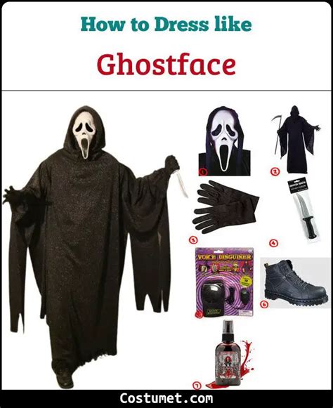 Ghostface (Scream) Costume for Cosplay & Halloween