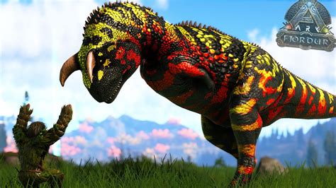 NUEVOS CARNOTAURUS MAS RÁPIDOS Y LETALES ME ATACAN!! Paleo Carno dinosaurio con cuernos ARK ...