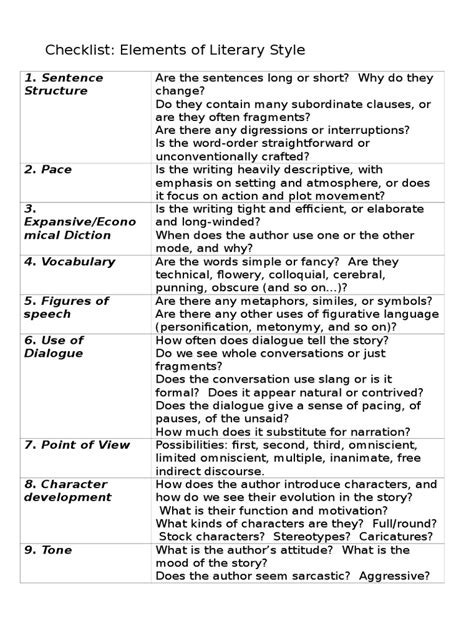 Elements of Literary Style | Semiotics | Linguistics