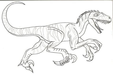 Jurassic Park Velociraptor Coloring Page Dinosaur Coloring Pages | My XXX Hot Girl