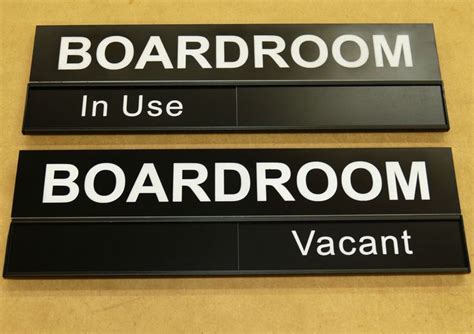 Door sign | Room Name and status slider | Door signs, Room signs, Names