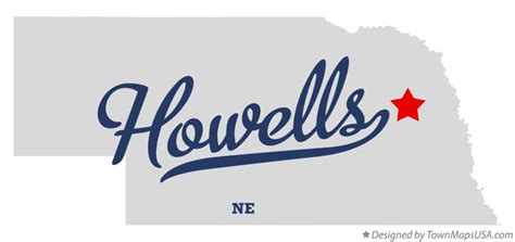 Map of Howells, NE, Nebraska