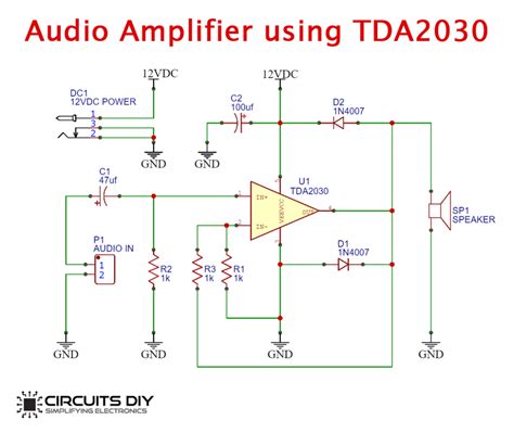 How To Make An Audio Amplifier Circuit using TDA2030 IC