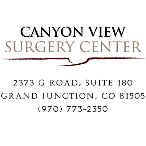 CANYON VIEW SURGERY CENTER - Updated January 2025 - 2373 G Rd, Grand ...