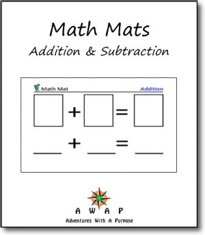 FREE Math Mats - Addition and Subtraction! - Blessed Beyond A Doubt