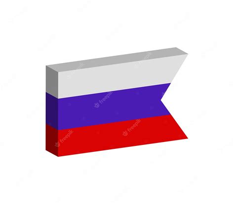 Premium Vector | Russian flag