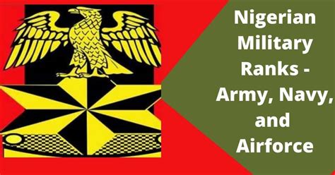 Nigerian Military Ranks - Army, Navy and Airforce Rankings