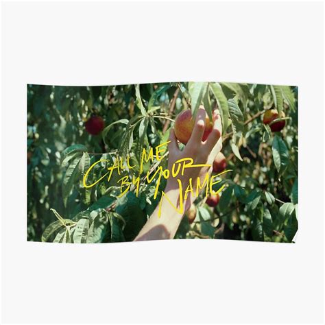 Call Me By Your Name Peach – Poster - Canvas Print - Wooden Hanging Scroll Frame - Royal Decor Home