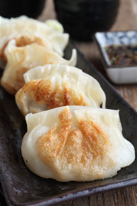 Gyoza Recipe with dipping sauce - Foxy Folksy