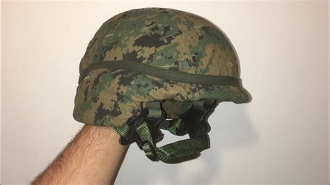 Genuine Us Marine Corps USMC Helmet With Marpat Digital Cover Medium ...