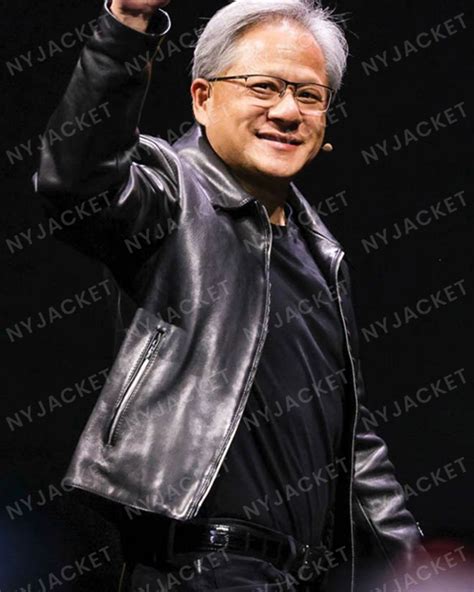 Get Jensen Huang Leather Jacket | New Nvidia CEO Black Jacket