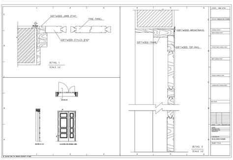 Paneled door detail - CAD Files, DWG files, Plans and Details