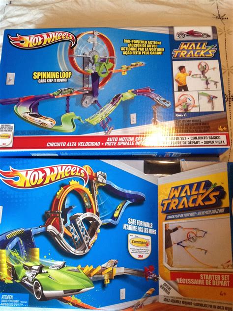 HOT WHEELS WALL TRACKS: 2 sets (Spinning Loop + Starter Set) with original boxes and ...