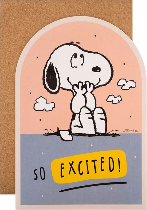 Hallmark Celebration/Congratulations Card - Die-cut Peanuts Design Featuring Snoopy ...