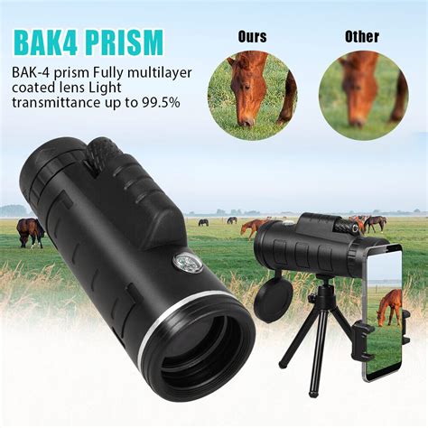 Day/Night Vision 80×100 Zoom HD Monocular Starscope Monocular Telescope BAK4 USA – Tacos Y Mas