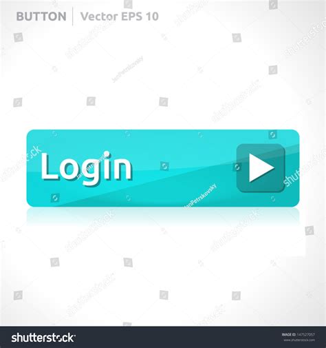 Web Login Template With Blue Button Vector Free Download