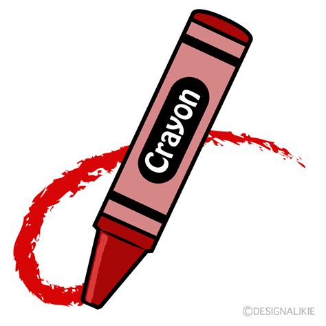 Red Crayon Clip Art