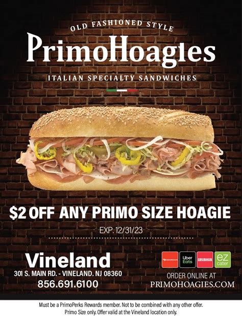 Primo Hoagies Vineland - Our Town Magazine