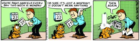 10 Funniest Garfield Comics Where Garfield Hates Mondays