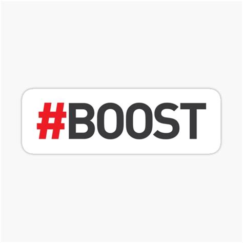 "# Boost" Sticker for Sale by ApexFibers | Redbubble