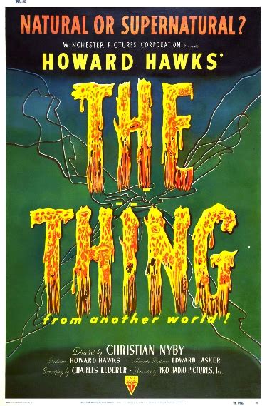 The Thing From Another World (April 29th, 1951) Movie Trailer, Cast and Plot Synopsis