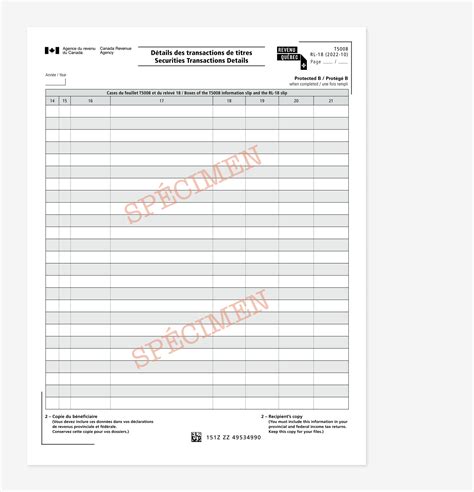 Consolidated T5008/RL-18 slip | Revenu Québec