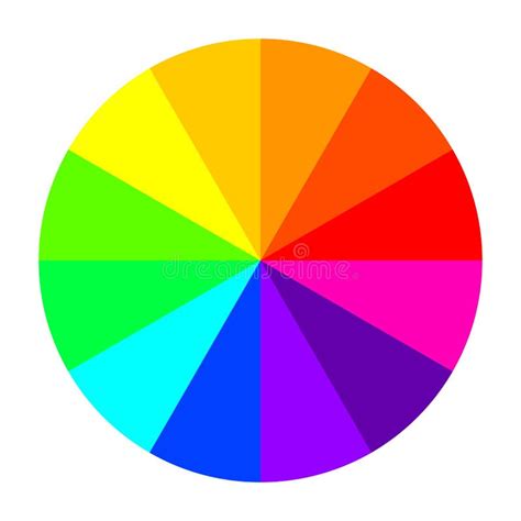 Color Wheel Vector. Abstract Colorful Rainbow Circle. Isolated ...