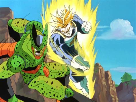 the dragon and vegeta fight in an animated scene