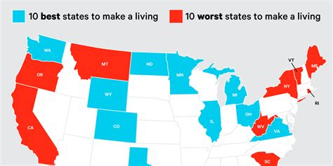 Best, worst states to make a living in 2016 - Business Insider