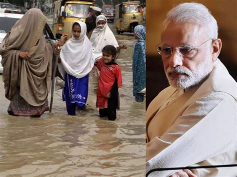 PM Modi saddened to see the devastation caused by floods in Pakistan, expressed condolences to ...