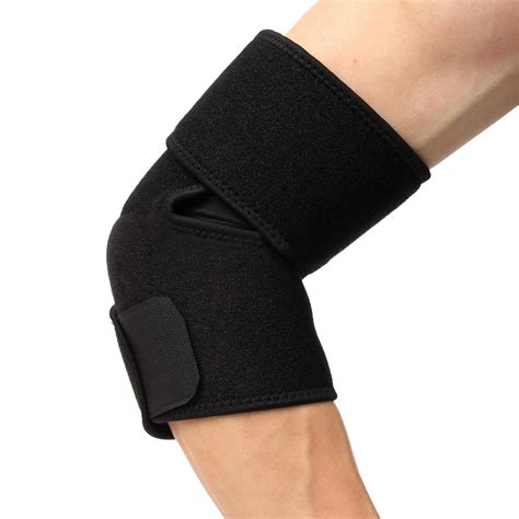 New Breathable Fabric Elastic Elbow Brace Sleeve Sports Safety Elbow Pads Tennis Compression ...