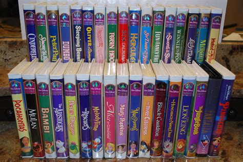 Complete Disney Masterpiece Original VHS Collection EX Free Ship + 2 Bonus Films