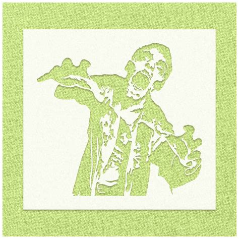 Zombie Stencil for Halloween Decor Stencil | Stencilmonkey