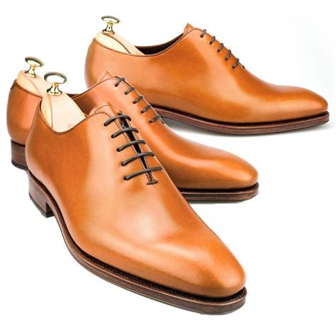 Classic Tan Color Oxford Handmade Lace Up Genuine Leather Shoes For Men ...