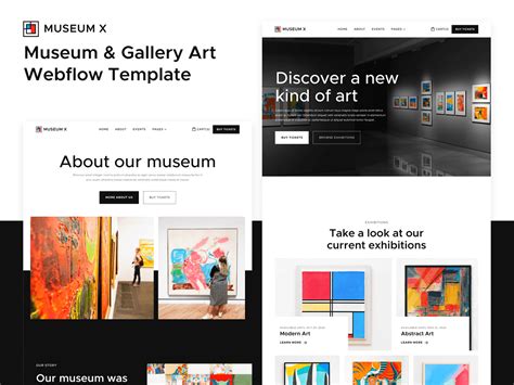 Museum X - Museum Webflow Template on Behance