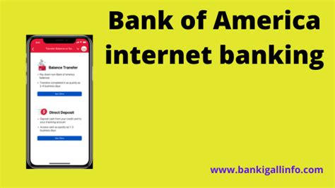 Bank of America internet banking » Bankingallinfo-World Largest Bank Information Portal