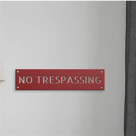 Custom No Trespassing Sign Metal Private Property Sign - Etsy