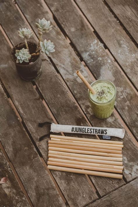 Eco-Friendly Bamboo Straws by Jungle Straws | Biodegradable products, Straw, Smoothie straw