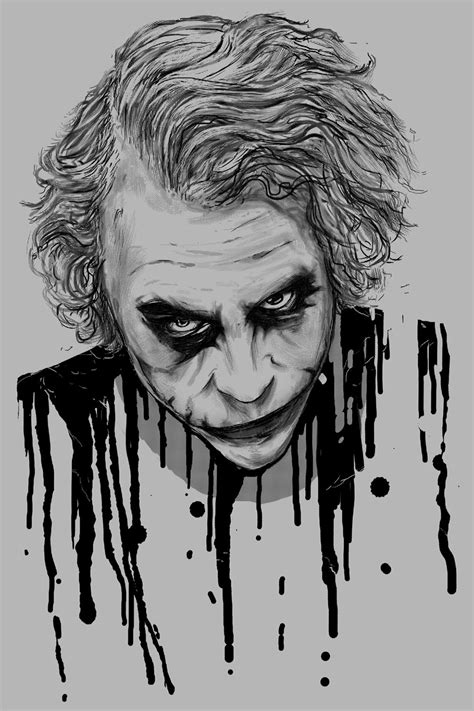 "The Joker" - canvas print by Nicebleed | Joker art drawing, Joker art, Joker tattoo design