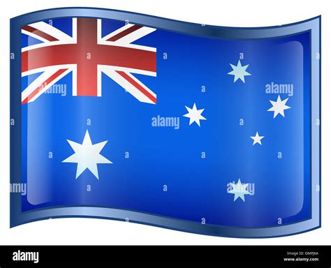 Australia Flag Icon Stock Photo - Alamy