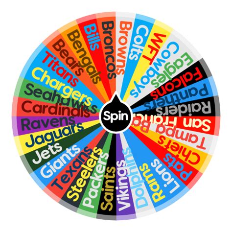 Nfl Teams | Spin the Wheel - Random Picker